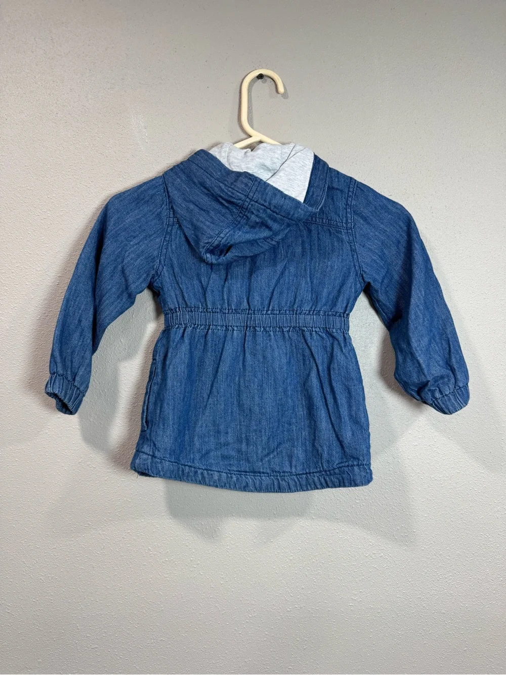 Old Navy Kids Blue Hooded Denim Jacket